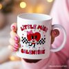 Little Miss Galentine Personalized Mug, Single Women Pink Valentine's Day Gift With Custom Name Little Miss Galentine Personalized Mug, Single Women Pink Valentine's Day Gift With Custom Name