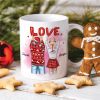 Live Every Moment Laugh Every Day Love Beyond Words, Sweet Love Couple White Mug