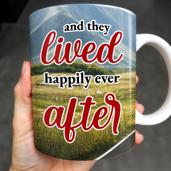 Lived Happily Ever After Vintage Car And Couple Design - Personalized Custom Coffee Mug - CPL114_MG Lived Happily Ever After Vintage Car And Couple Design - Personalized Custom Coffee Mug - CPL114_MG