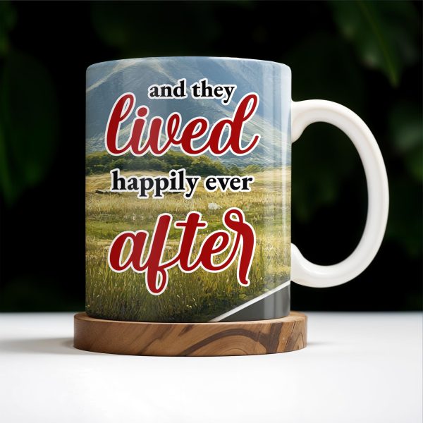 Lived Happily Ever After Vintage Car And Couple Design - Personalized Custom Coffee Mug - CPL114_MG Lived Happily Ever After Vintage Car And Couple Design - Personalized Custom Coffee Mug - CPL114_MG