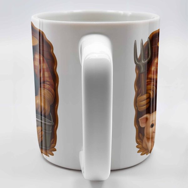 Livestock Farmer With Pig And Chicken - Personalized Custom Coffee Mug - FAM380_MG Livestock Farmer With Pig And Chicken - Personalized Custom Coffee Mug - FAM380_MG