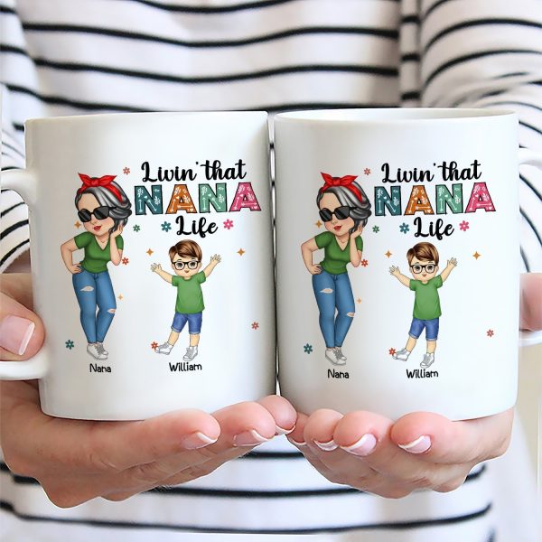 Living That Grandma Life - Funny Gift For Grandma, Mom, Nana, Gigi - Personalized Mug Living That Grandma Life - Funny Gift For Grandma, Mom, Nana, Gigi - Personalized Mug