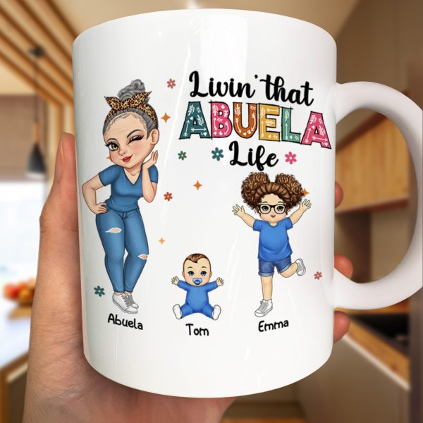 Living That Grandma Life - Funny Gift For Grandma, Mom, Nana, Gigi - Personalized Mug Living That Grandma Life - Funny Gift For Grandma, Mom, Nana, Gigi - Personalized Mug