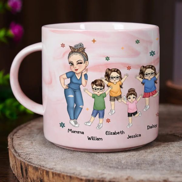Living That Grandma Life - Personalized Marble Mug Living That Grandma Life - Personalized Marble Mug