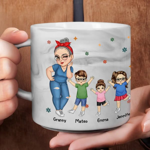Living That Grandma Life - Personalized Marble Mug Living That Grandma Life - Personalized Marble Mug