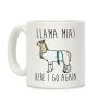 Llama Mia Parody Coffee Mug Llama Mia Parody Coffee Mug