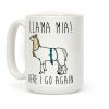 Llama Mia Parody Coffee Mug Llama Mia Parody Coffee Mug