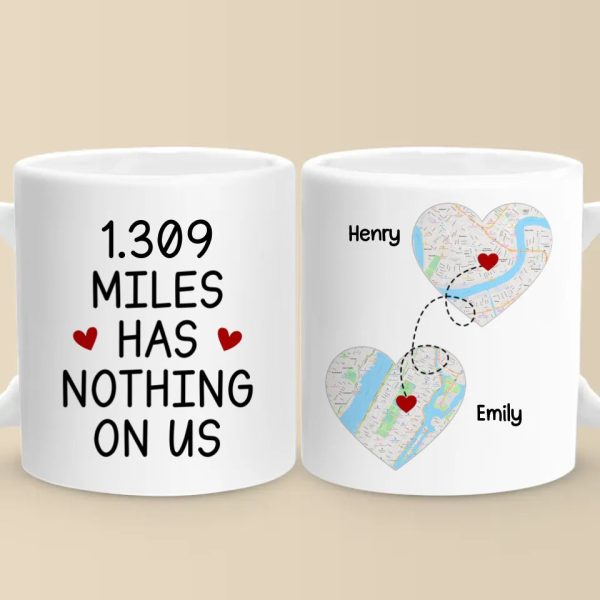 Location Map I Exist In Two Places, Here And Where You Are - Couple Personalized Custom Map Mug - Map Art, Christmas Gift For Husband Wife, Anniversary Location Map I Exist In Two Places, Here And Where You Are - Couple Personalized Custom Map Mug - Map Art, Christmas Gift For Husband Wife, Anniversary