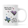 Long Distance Mom Gift Mothers Day Custom State Map Mug