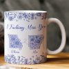 Long Distance Relationship I Miss You Toile De Jouy Custom States - Personalized Mug Long Distance Relationship I Miss You Toile De Jouy Custom States - Personalized Mug