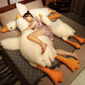 Long Goose Plush Pillow Soft Duck Stuffed Cushion