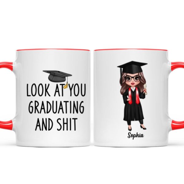 Look At You Graduating Funny Graduation Gift For Graduate Personalized Mug