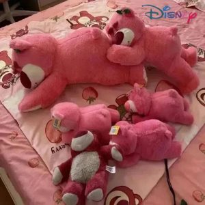 Lotso Plush Bear – Soft Strawberry Plush Pillow for Kids and Collectors