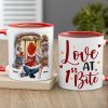 Love At First Bite, Personalized Mug, Naughty Gifts For Couple Love At First Bite, Personalized Mug, Naughty Gifts For Couple