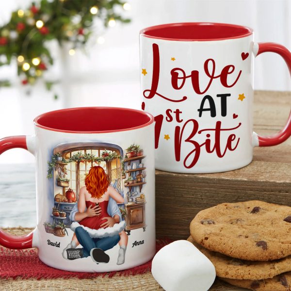 Love At First Bite, Personalized Mug, Naughty Gifts For Couple Love At First Bite, Personalized Mug, Naughty Gifts For Couple