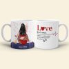 Love Definition- Where No One Where The Pants- Personalized Mug, Couple Gift