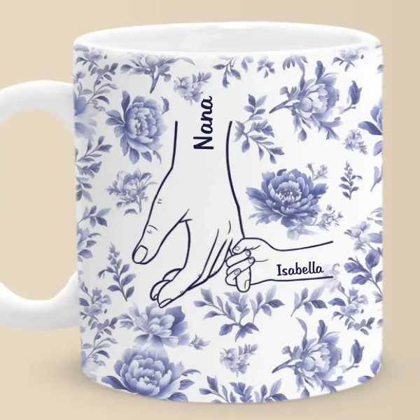 Love Held Between Our Hands - Family Personalized Custom Mug - Mother's Day, Gift For Mom, Grandma Love Held Between Our Hands - Family Personalized Custom Mug - Mother's Day, Gift For Mom, Grandma