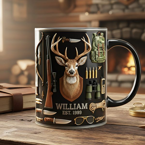 Love Hunting - Personalized Accent Mug - Gift For Hunter HH01 Love Hunting - Personalized Accent Mug - Gift For Hunter HH01