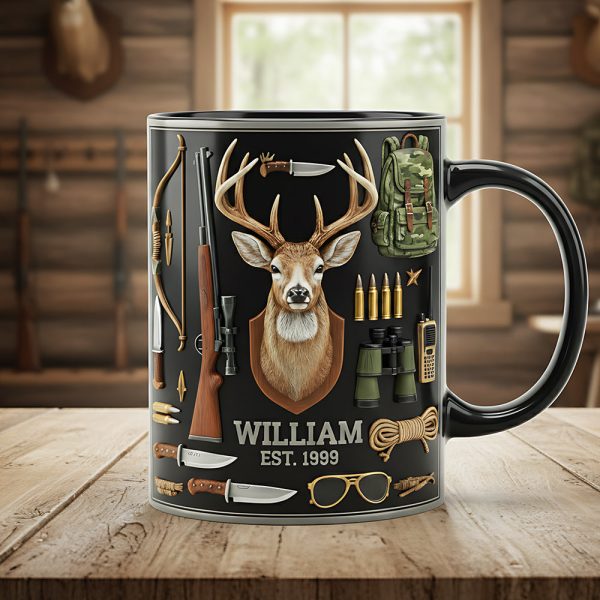 Love Hunting - Personalized Accent Mug - Gift For Hunter HH01 Love Hunting - Personalized Accent Mug - Gift For Hunter HH01