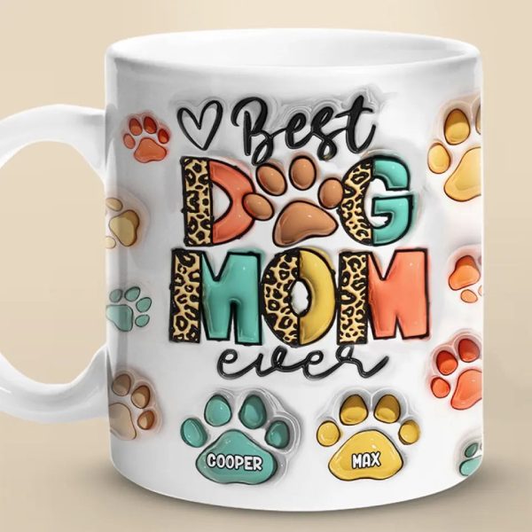 Love Is A Wet Nose And A Wagging Tail - Dog & Cat Personalized Custom 3D Inflated Effect Printed Mug - Gift For Pet Owners, Pet Lovers Love Is A Wet Nose And A Wagging Tail - Dog & Cat Personalized Custom 3D Inflated Effect Printed Mug - Gift For Pet Owners, Pet Lovers