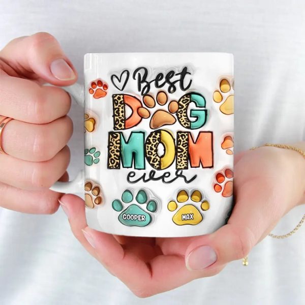 Love Is A Wet Nose And A Wagging Tail - Dog & Cat Personalized Custom 3D Inflated Effect Printed Mug - Gift For Pet Owners, Pet Lovers Love Is A Wet Nose And A Wagging Tail - Dog & Cat Personalized Custom 3D Inflated Effect Printed Mug - Gift For Pet Owners, Pet Lovers