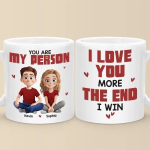 Love Is Being With You - Couple Personalized Custom Mug - Gift For Husband Wife, Anniversary