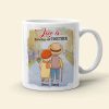 Love Is Growing Old Together Personalized Old Couple Mug, Gift For Couple