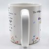 Love Promise to Daughter with Flowers and Butterflies - Personalized Custom Coffee Mug - DAU114_MG