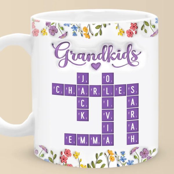 Love Stitched In Every Name - Family Personalized Custom 3D Inflated Effect Printed Mug - Mother's Day, Gift For Mom, Grandma Love Stitched In Every Name - Family Personalized Custom 3D Inflated Effect Printed Mug - Mother's Day, Gift For Mom, Grandma