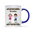 Love When My Grandkids Scream Grandma Personalized Mug