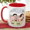 Love You And Your Tooty Booty-Gift For Couple-Personalized Coffee Mug-Funny Couple
