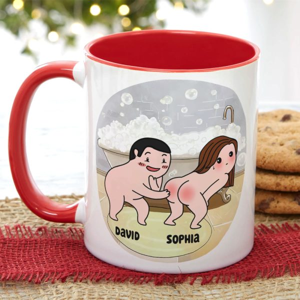 Love You And Your Tooty Booty-Gift For Couple-Personalized Coffee Mug-Funny Couple