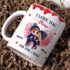 Love You More I Win Cartoon Couple - Personalized Mug - Valentine's Day Gift, Anniversary Gift For Him, For Her