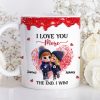Love You More I Win Cartoon Couple - Personalized Mug - Valentine's Day Gift, Anniversary Gift For Him, For Her