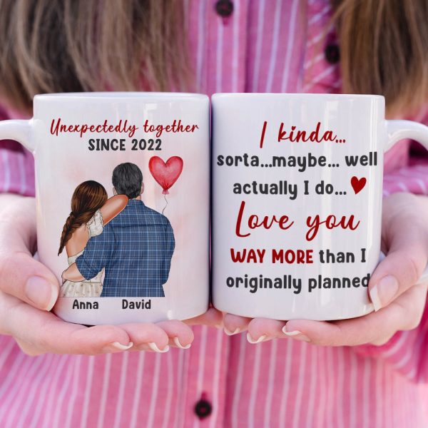Love You Way More Than I Originally Planned Personalized Couple Mug, Gift For Couple