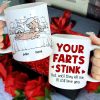 Love Your Farts Stink - Personalized Coffee Mug, Naughty Couple Mug - Funny Gift For Couples
