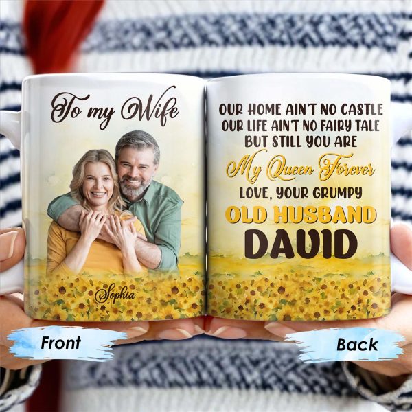 Love Your Grumpy Old Husband, My Queen Forever Mug - Personalized Custom Coffee Mug - CPL146_MG Love Your Grumpy Old Husband, My Queen Forever Mug - Personalized Custom Coffee Mug - CPL146_MG