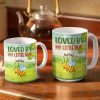 Loved By My Little Bugs Gardening Lady - Gift For Women - Personalized Custom White Edge-to-Edge Mug Loved By My Little Bugs Gardening Lady - Gift For Women - Personalized Custom White Edge-to-Edge Mug