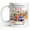 Loving You For The Rest Of My Life, Animated Couple By Fireplace - Personalized Custom Coffee Mug - CPL1266_MG