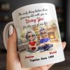 Loving You For The Rest Of My Life, Animated Couple By Fireplace - Personalized Custom Coffee Mug - CPL1266_MG