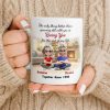 Loving You For The Rest Of My Life, Animated Couple By Fireplace - Personalized Custom Coffee Mug - CPL1266_MG