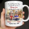 Loving You For The Rest Of My Life, Animated Couple By Fireplace - Personalized Custom Coffee Mug - CPL1266_MG
