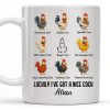 Luckily I've Got A Nice Cock Featuring Diverse Breeds Of Chickens - Personalized Custom Coffee Mug - CPL991_MG Luckily I've Got A Nice Cock Featuring Diverse Breeds Of Chickens - Personalized Custom Coffee Mug - CPL991_MG