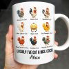 Luckily I've Got A Nice Cock Featuring Diverse Breeds Of Chickens - Personalized Custom Coffee Mug - CPL991_MG Luckily I've Got A Nice Cock Featuring Diverse Breeds Of Chickens - Personalized Custom Coffee Mug - CPL991_MG