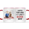 Lucky For You - Gift For Couples - Personalized Accent Mug Lucky For You - Gift For Couples - Personalized Accent Mug