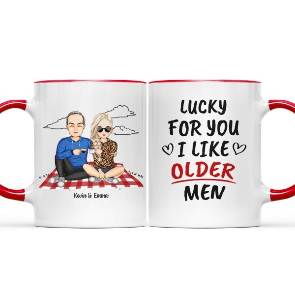Lucky For You - Gift For Couples - Personalized Accent Mug Lucky For You - Gift For Couples - Personalized Accent Mug