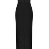 Luxury Push Up Strapless High Slit Bandage Maxi Formal Dress - Black Luxury Push Up Strapless High Slit Bandage Maxi Formal Dress - Black