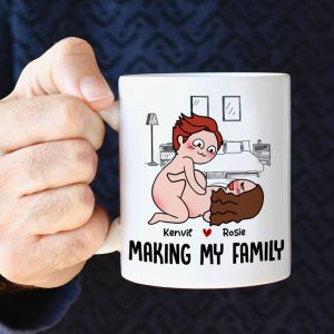 Making My Family Personalized Funny Couple Coffee Mug Gift For Couple