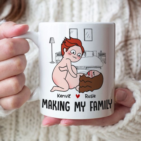 Making My Family Personalized Funny Couple Coffee Mug Gift For Couple Making My Family Personalized Funny Couple Coffee Mug Gift For Couple