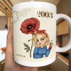 Making the World a Better Place Personalized White Ceramic Mug with Birth Year and Cartoon Girl Making the World a Better Place Personalized White Ceramic Mug with Birth Year and Cartoon Girl
